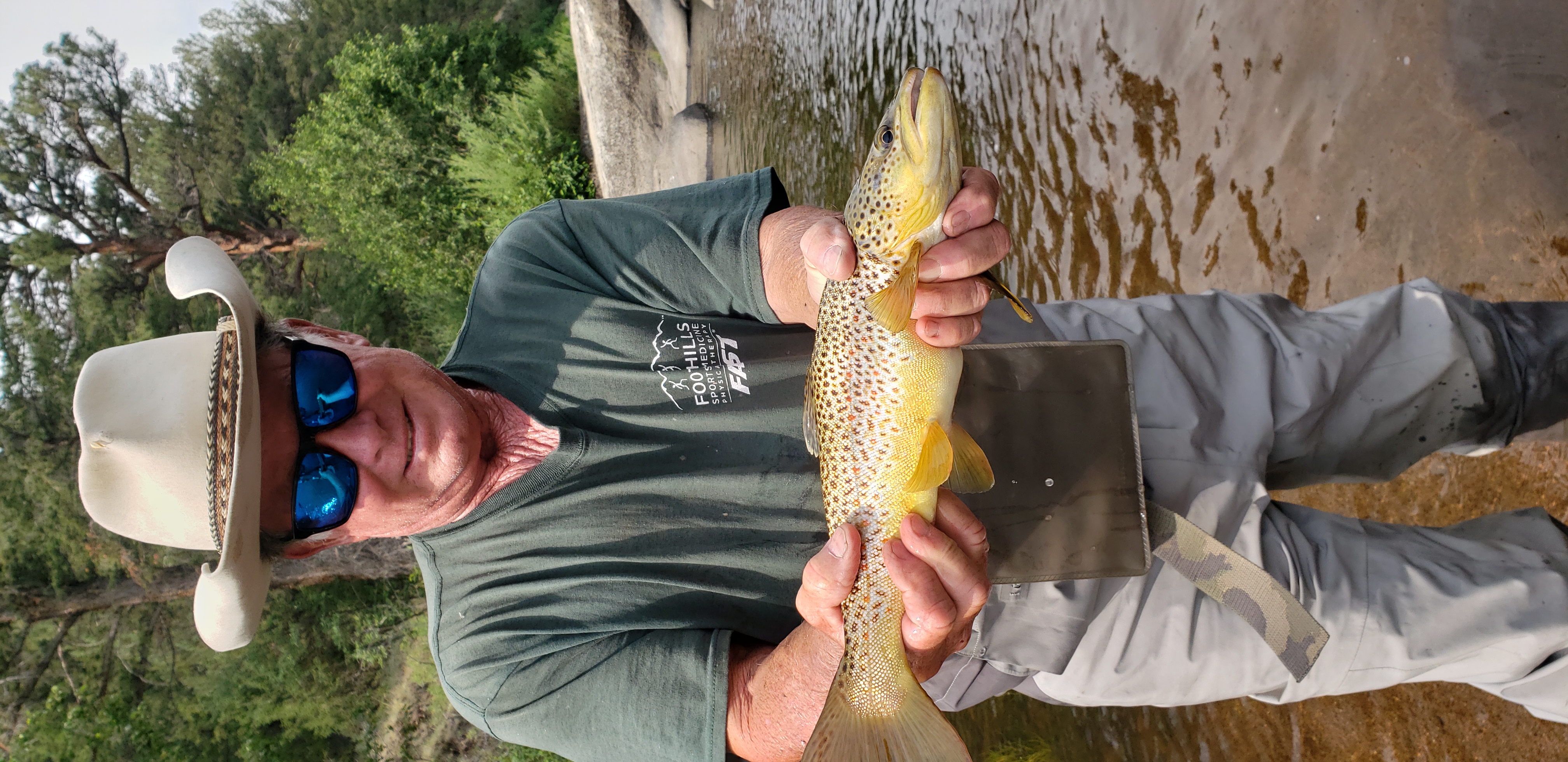 Dusty fly-fishing